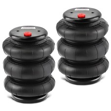 2 Packs Air Ride Triple Bellow Bag 2600lb 12npt Single Port Heavy Duty