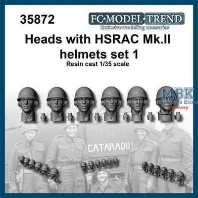 FC MODEL TREND FCMT35872 HSRAC MK.III helmet heads, set 1