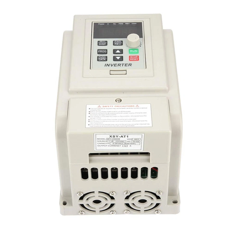 3HP 2.2kW AC 220V Single-phase VFD Drive Inverter Single to 3 Phase Professional - Image 3 of 4