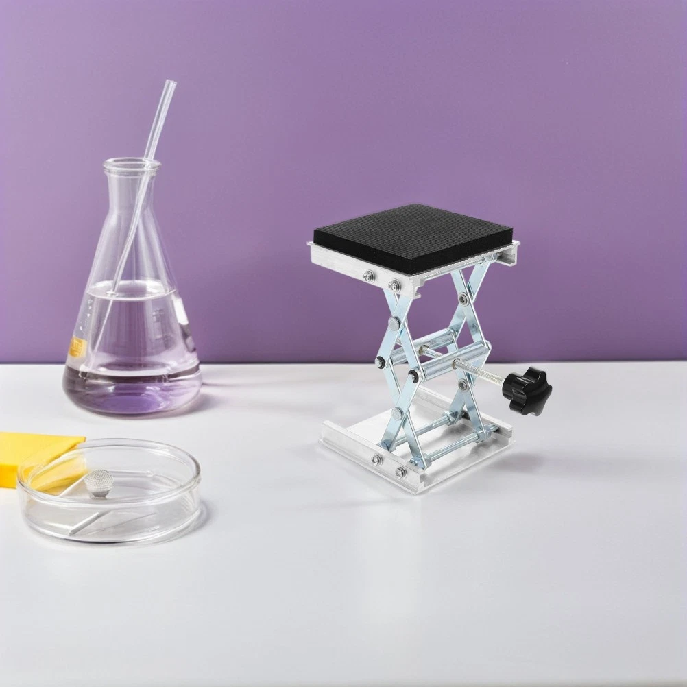 Plataforma elevadora de soporte elevador de acero inoxidable con gato de laboratorio