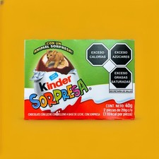 1-Pack Kinder Surprise Chocolate Eggs 2pc Boxes  20g Eggs  Animal Kingdom 