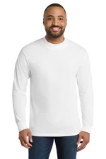 Port & Company PC61M Men's Mock Turtleneck 6.1oz Cotton Long Sleeve