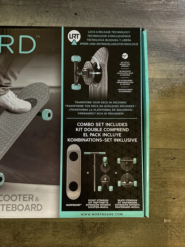 蓝色 Morf 板滑板滑板车附件 28 英寸 x 8 英寸甲板可调节,29 — 第 3/4 张图片