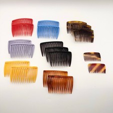 Goody Vintage Kant USA Comb Barrette Hair Clips Red Blue Purple Brown Black 18