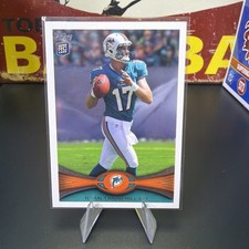 2012 Topps Football RYAN TANNEHILL Rookie Card #134 Tennessee Titans. rookie card picture