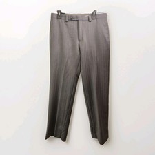Lauren By Ralph Lauren Mens Classic fit Dress Pants Charcoal Grey P 34W X 30L