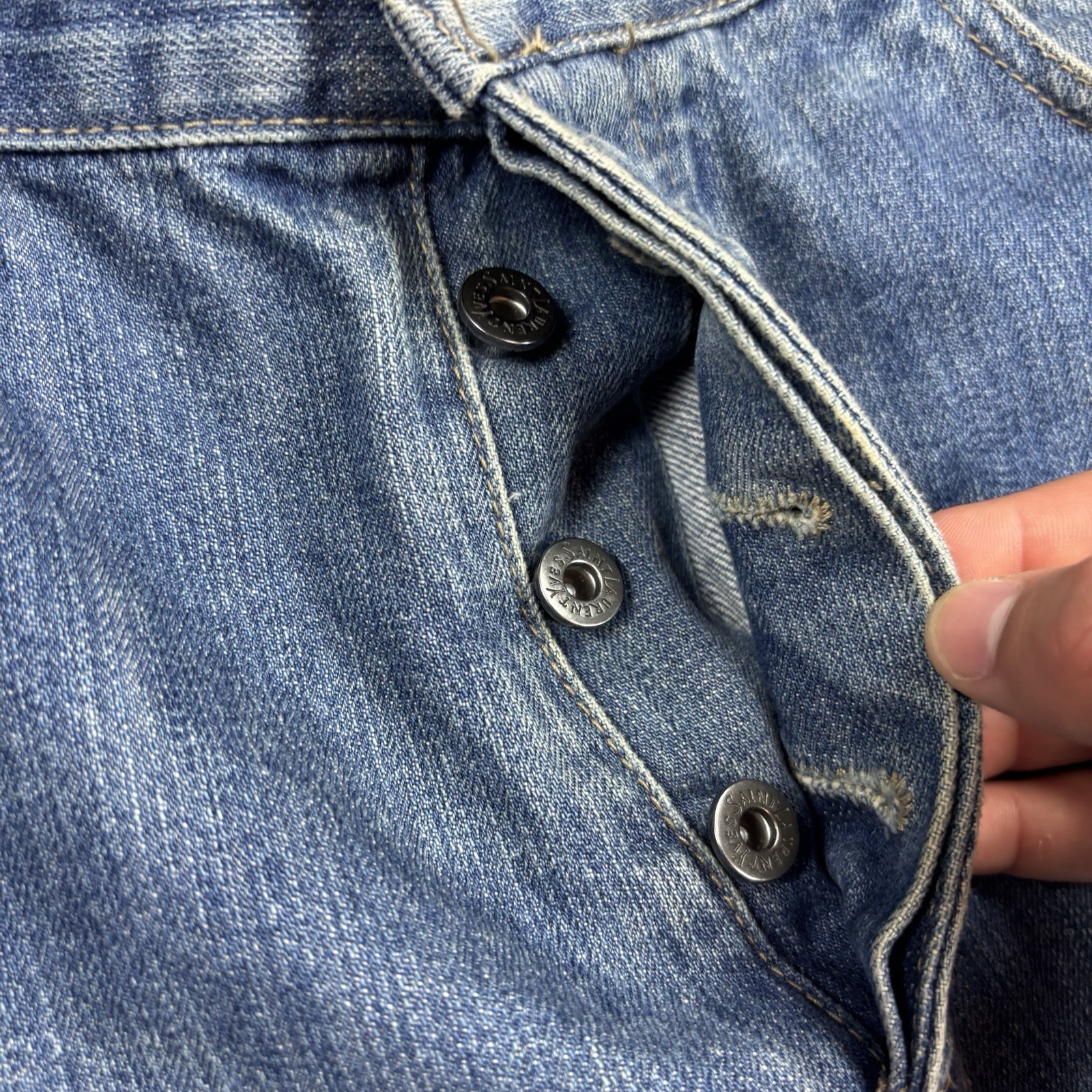 Jeans uomo Yves Saint Laurent vintage gamba dritta taglia 34w