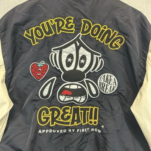 First Row Varsity Jacket Mens XXL You're Doing Great Graphic Letterman Bomber image 12