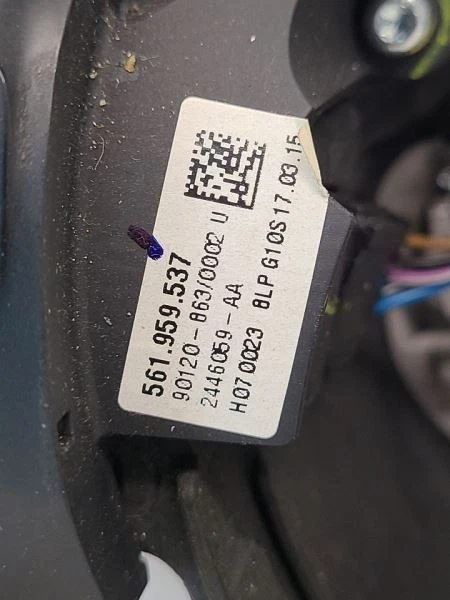 2012-2019 VOLKSWAGEN PASSAT STEERING WHEEL BLACK 561959537 Foto 3 de 4