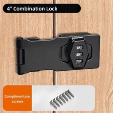 Cabinet Combination Lock Home Cupboard Password Rotary Hasp Lock Keyless Cabinet