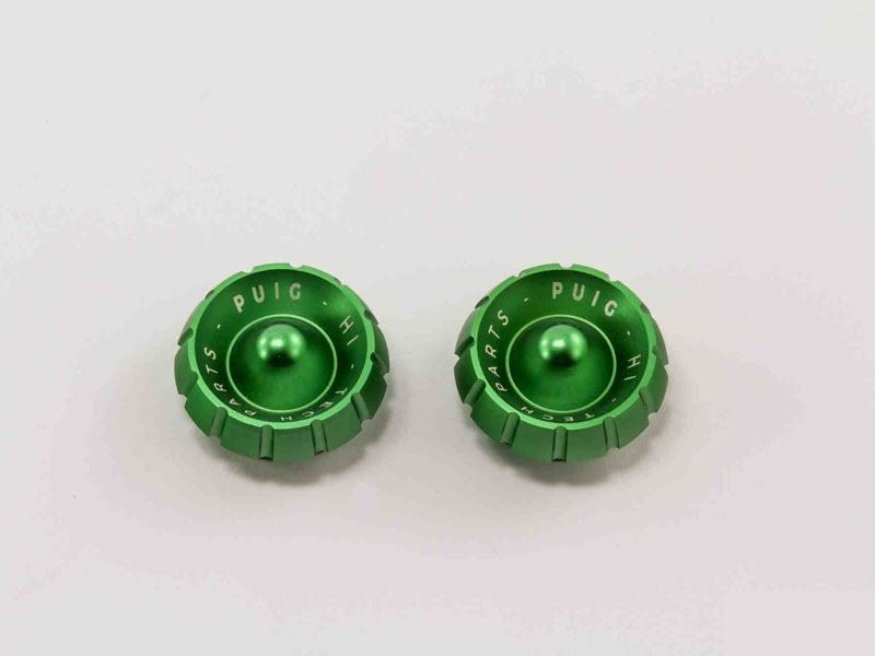 Puig Green Thruster Bar End Caps Only