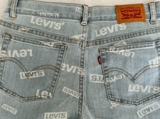 Jeans Levi's Niñas Adolescentes Adolescentes Azul Logo 16R Recto Ajustable, Cintura 28
