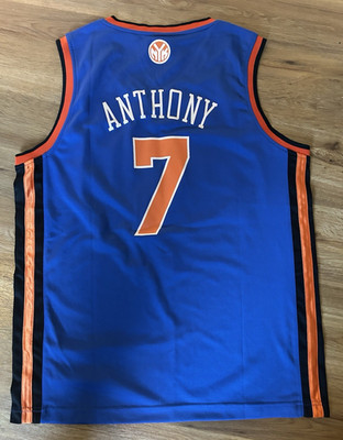 Adidas New York Knicks Anthony #7 Herren Basketball-Trikot S blau/orange