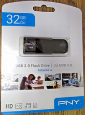 NEW 32GB PNY USB 2.0 FLASH DRIVE ATTACHE 4 HD  FREE SHIPPING