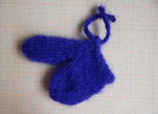 Willy Warmer purple long hair luxury mohair (not brushed)