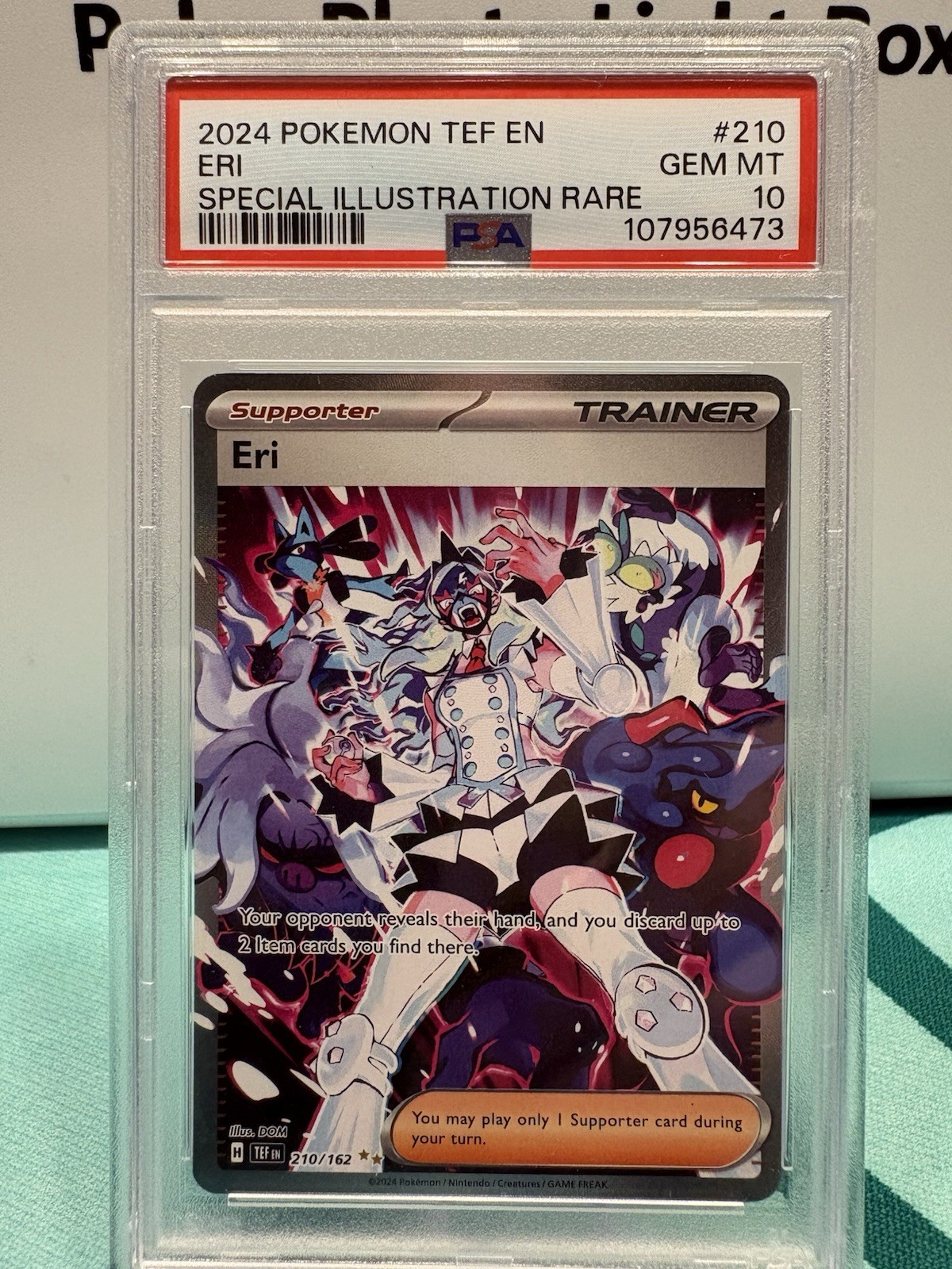 2024 POKEMON TEF EN-TEMPORAL FORCES #210 ERI SPECIAL ILLUSTRATION RARE PSA 10