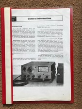 Marconi TF2303 Manual Photocopy.  Includes Circuit Diagrams.  27 pages.