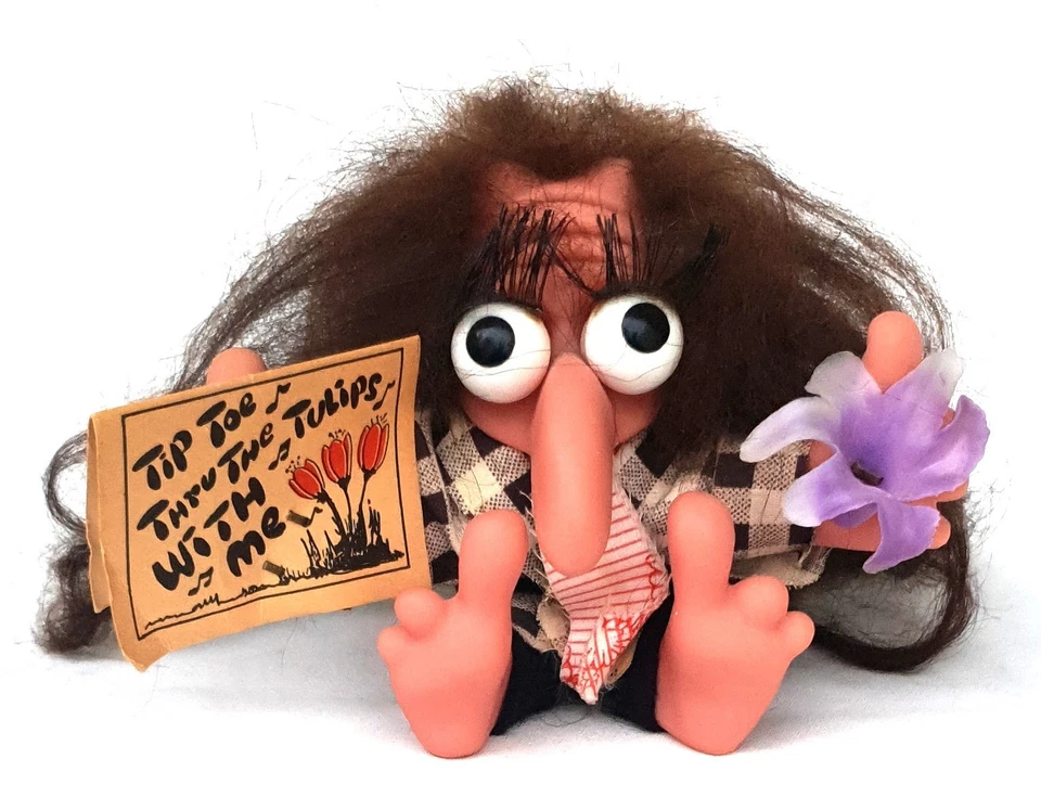 Muñeca Tiny Tim True Troll 1965 de colección rara figura coleccionable de Scandia House Foto 2 de 4