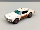 Hot Wheels Redline Olds 442 Police Cruiser 1973 Opening Hood Red Dome HK