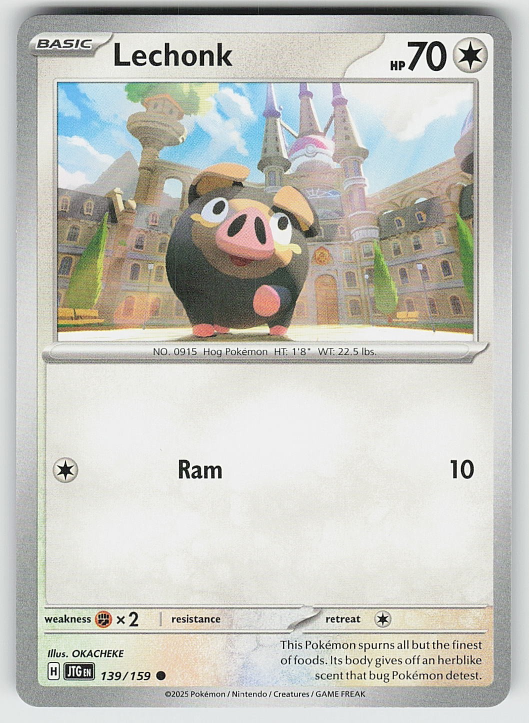 Lechonk 139/159 Common Journey Together Pokemon NM