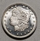 Morgan Dollar Design With Parliament Eagle Reverse 1 oz .999 Fine Silver
