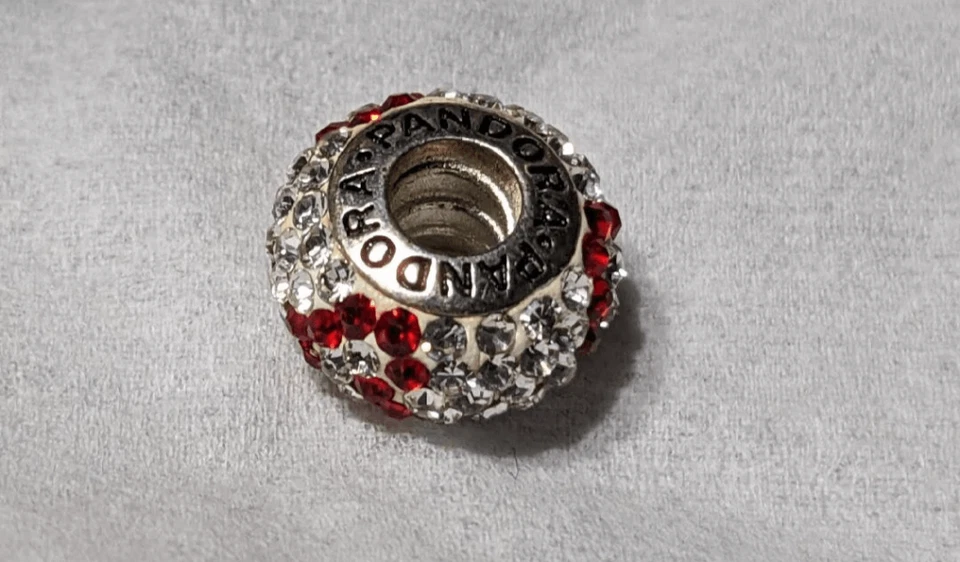 NUEVO PANDORA ESTRÁS BLANCO CON 3 CORAZONES ROJOS - ¡¡¡¡SIMPLEMENTE IMPRESIONANTE!!!!! Foto 3 de 3