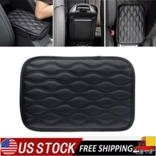 1PC Auto Armrest Pad Cover Car Center Console Box Leather Cushion Mat Universal