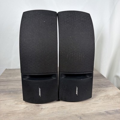 Set of Bose 161 Right & Left System Surround Sound Speakers Bookshelf Black Pair