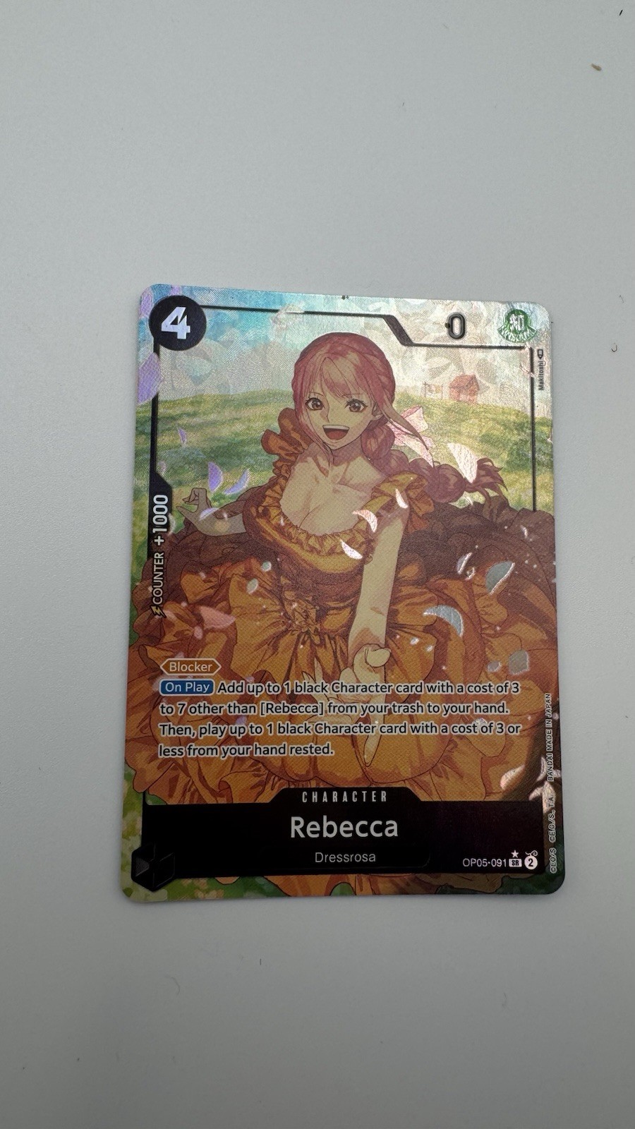 Rebecca OP05-091 Alt Art SR NM One Piece TCG Awakening of the New Era