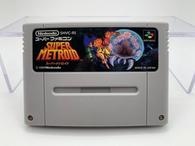SUPER METROID Super Famicom With Box + Manual + Card US Seller SFC1102