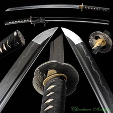 1095 High Carbon Steel Katana Japanese Samurai Sword w Clay Tempered Sharp Blade