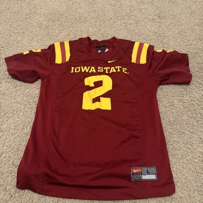Iowa State Cyclones Nike Team football jersey Youth Sz Large Preowned Red #2