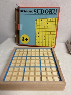 Andux - Sudoku Holzkasten - Blau - SD-03 - Neu (XS01)