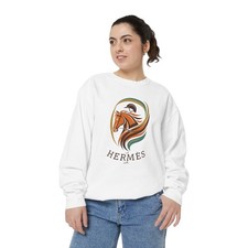 Equestrian Horse Rider Garment-Dyed Sweatshirt
