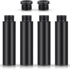 4 Pieces Mic Stand Extension Tube 5/8 Inch Microphone Extension Pipe Aluminium A