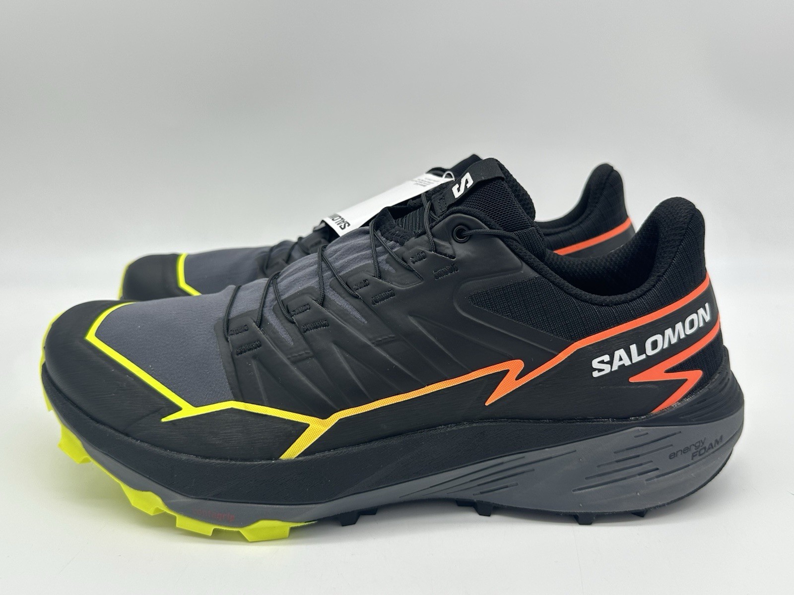 Scarpe da trail Salomon Thundercross uomo taglia 10 5 nero giallo arancione 472954