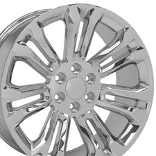 Ck159 5666 Chrome 22 Inch Rims Set Fits Cadillac Chevy Gmc Ck159 5666 Chrome 22 Inch Rims Set Fits Cadillac Chevy Gmc