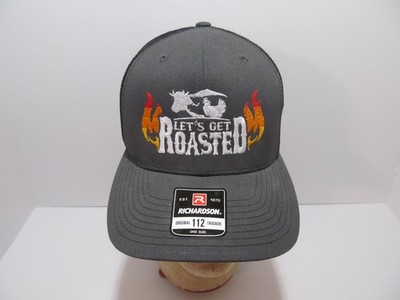 Richardson Let's Get Roasted Flames Mesh Snapback OSFM Cap Hat