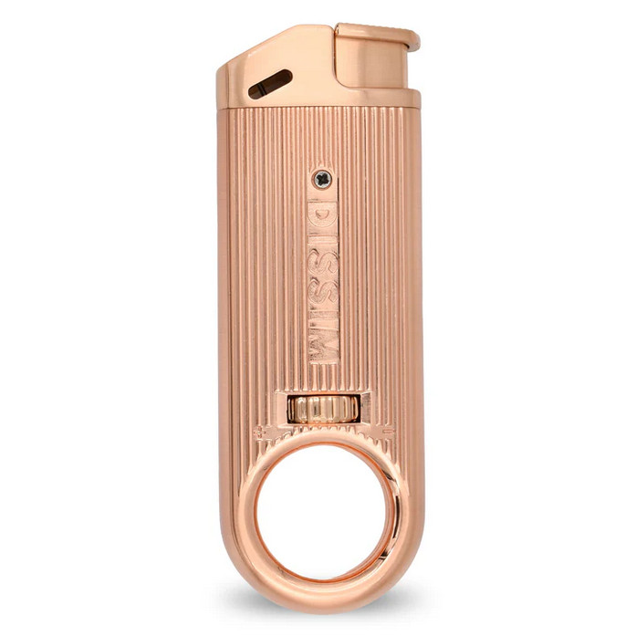 Rose Gold Slim Metal Lighter,Perfect for inverted lighting and avoiding burns