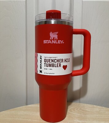 Target Red Stanley 40 oz Stainless Steel Flowstate Quencher Tumbler  NEW