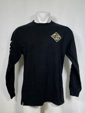 Salty Crew Sink Swim Tuna Fish Black Graphic Long Sleeve T-Shirt Men's LARGE