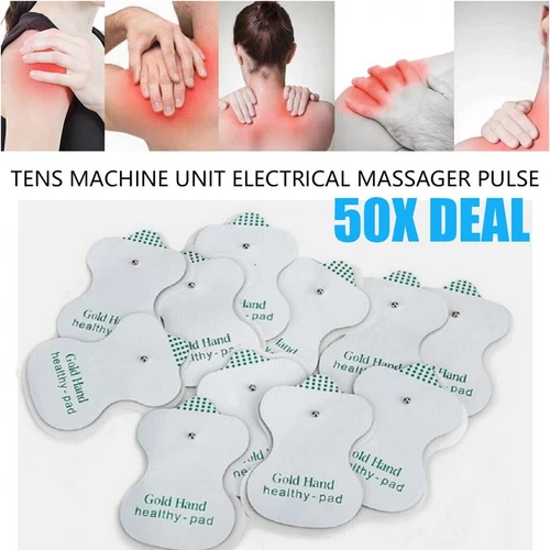 50 Packs Electrode Pads Snap On Replacement For Body TensTherapy Massagers - Picture 3 of 6