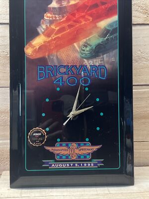 Vintage August 5, 1995 JEBCO BRICKYARD 400 Limited Edition Clock