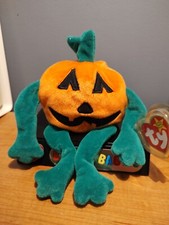 Pumkin' Ty Retired Beanie Baby Pumpkin