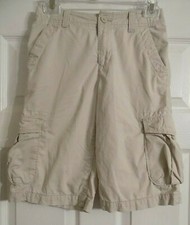 Boy's Beige Urban Pipeline Shorts Size 10 Pockets Belt Loops Zip Fly