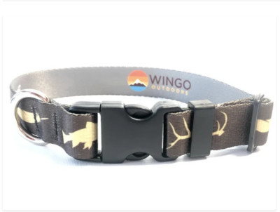 FISHING HUNTING BUCK & TROUT PATTERN DOG COLLARS LEASHES AWESOME!! NEW ...