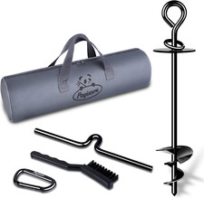 Dog Tie Out Stake for Large Dog up to 220 Lbs, Dog Stake Heavy Duty for Outside/