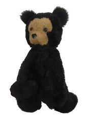 Dakin Vintage 1976 Black Bear Pillow Pets Plush Stuffed Animal Bearfoot 16"