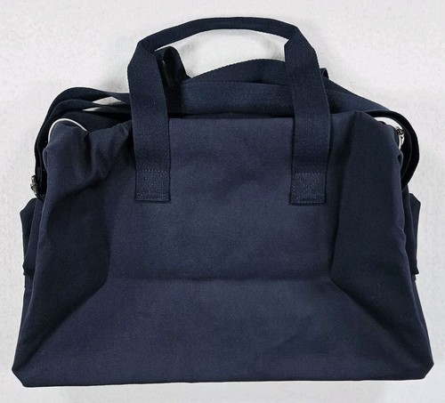 Polo Ralph Lauren Logo P Wing Patch Duffle Gym Travel Bag Navy Blue Brand New - Picture 2 of 6