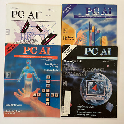 PC AI Intelligent Solutions for Desktop Computers Magazine 1987 (Lot 4) Complete